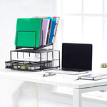 Veesun Two-Tier Stackable File Paper Tray Desk Organizer