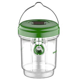 Hoont Solar Powered Outdoor Wasp Trap with UV LED Light – Traps Wasps, Yellow Jackets, Bees, Hornets, Etc. - Effectively Lures, Traps and Retains Bees Until They Die