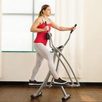 Sunny Health & Fitness SF-E902 Air Walk Trainer Elliptical Machine Glider w/LCD Monitor