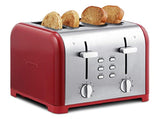 Kenmore 40604 4-Slice Toaster with Dual Controls in Red