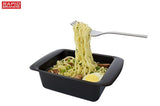 Top Ramen Rapid Cooker 2 Pack - Microwave Ramen in 3 Minutes - BPA Free and Dishwasher Safe - Black