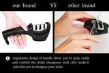 Professional Kitchen Knife Sharpener，3-Stage Knife Sharpening Tool to Sharpen, Repair and Polish,Suitable for Various Knives