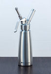 Whipped Cream Dispenser Stainless Steel - Professional Whipped Cream Maker - Gourmet Cream Whipper - Large 500ml / 1 Pint Capacity Canister - Includes 3 Culinary Decorating Nozzles by OTIS CLASSIC