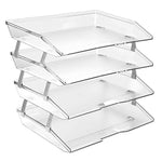 Acrimet Facility Letter Tray 4 Tiers (Clear Crystal Color)