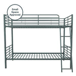 DHP Tailor Convertible Bunk bed, Converts to two Twin Beds, Twin-over-Twin, Silver