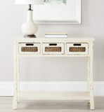 Safavieh American Homes Collection Autumn Vintage Cream 3-Drawer Console Table