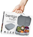 Bentgo Fresh (Blue) – New & Improved Leak-Proof, Versatile 4-Compartment Bento-Style Lunch Box – Ideal for Portion-Control and Balanced Eating On-The-Go – BPA-Free and Food-Safe Materials