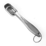 13-piece Measuring Cups and Spoons Set, 18/8 Stainless Steel Heavy Duty Good Grips with Ring Connector