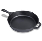 Pre-Seasoned Cast Iron Skillet 12.5 Inch by Fresh Australian Kitchen. Oven Safe Cookware, Perfect Camping, Indoors and Outdoor Pan.