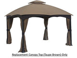 APEX GARDEN Replacement Canopy Top for Allen + roth 10-ft x 12-ft Gazebo # TPGAZ17-002 (Color: Brown)