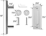 SMARTSTANDARD 8FT Top Mount Heavy Duty Sliding Barn Door Hardware Kit, Single Rail, Stainless Steel, Smoothly and Quietly, Simple and Easy to Install, Fit 42"-48" Wide DoorPanel (T Shape Hanger)