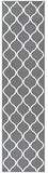 Maples Rugs Rebecca 2'6 x 10' Non Skid Hallway Carpet Entry Rugs Runners for Kitchen and Entryway, Grey/White