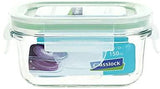 Glasslock Food-Storage Container with Locking Lids Microwave Safe Rectangular 37oz/1100ml Pack of 3