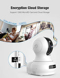 Wireless Security Camera,720P HD WiFi Baby Monitor, Pan/Tilt/Zoom IP Camera for Baby/Elder/Pet/Nanny Monitor Night Vision Motion Detection 2-Way Audio Cloud Service Available