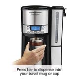 Hamilton Beach (47950) Coffee Maker with 12 Cup Capacity & Internal Storage Coffee Pot, Brewstation, Black/Stainless Steel