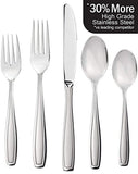 Radley & Stowe 20-Piece Flatware Solid Stainless Steel Silverware Set (Designer Grade with Matte Finish Handle) (8-Set (40-piece))