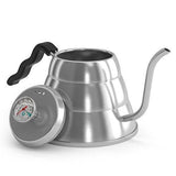 Coffee Gator Pour Over Kettle - With Gooseneck Spout and Thermometer (40floz)