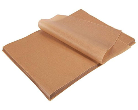 Parchment Paper Sheets - 200-Count Precut Unbleached Parchment Paper for Baking, Half Sheet Pans, Non-Stick Baking Sheet Paper, Brown, 12 x 16 Inches