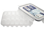 Komax Biokips Ice Cube Trays With Locking Lid | [4-Pack Set] Small Ice Cube Trays With Lid | Ice Cube Maker for Cool Drinks, Bourbon, Whiskey & Cocktails | FDA-Approved & BPA-Free Ice Cube Mold Tray