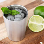 Better For Your - Small Tumbler Cups Stainless Steel Double Wall - 8oz (250ml) - Set of 3