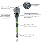 Hunter's Pest Control 2 X Solar Silent Snake Repellent Mole Repeller Spike Help You Get Rid of Snake Mole Gophers for Outdoor Garden Yard