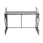 Dazone Metal Microwave Rack Shelf Kitchen Counter and Cabinet Shelf (Black)