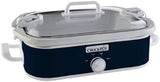 Crockpot 3.5-Quart Casserole Crock Manual Slow Cooker, Charcoal