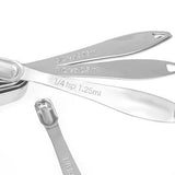 13-piece Measuring Cups and Spoons Set, 18/8 Stainless Steel Heavy Duty Good Grips with Ring Connector