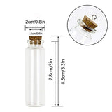 Superlady 36pcs 25ml Small Mini Glass bottles Jars with Cork Stoppers