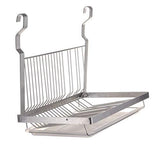 TQVAI Hanging Dish Drying Rack with Drain Board - Stainless Steel