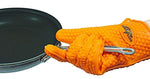 Mitt-N-Grip Extra Thick Silicone Oven Gloves - Orange (Set of 2)