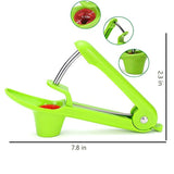 Cherry Pitter– Tekcast Olive and Cherry Pitter Remover Stoner Tool with Food-Grade Silicone Cup, Space-Saving Lock Design and Lengthened Splatter Shield Dishwasher Safe