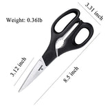 Heavy Duty Kitchen Shears Stainless Steel Multipurpose Scissors Set (2 Pack)