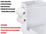 TQVAI Over The Tank 2 Roll Toilet Bath Tissue Holder,Chrome Finish