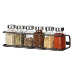 NEX Wall Mount Spice Racks for Kitchen Storage - Set of 4