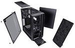 Fractal Design Meshify C - Compact Computer Case - High Performance Airflow/Cooling - 2X Fans Included - PSU Shroud - Modular Interior - Water-Cooling Ready - USB3.0 - Tempered Glass Light - Blackout