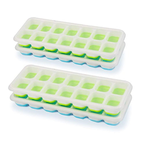 Happy To Go Ice Cube Trays with Lids – Pack of 4