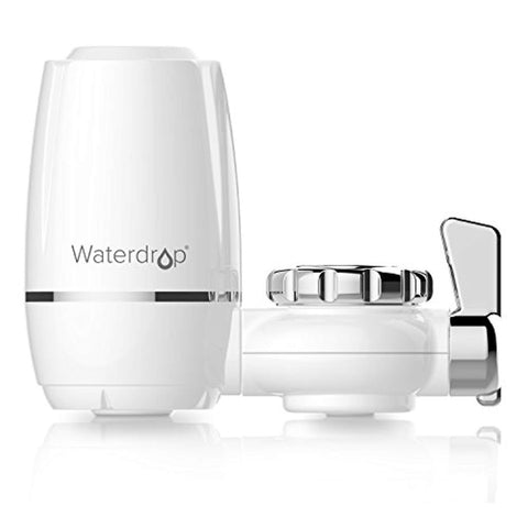 Waterdrop 320-Gallon Long-Lasting Water Faucet Filtration System, Faucet Water Filter, Removes 93% Chlorine, Removes Harmful Contaminants Metals & Sediments - Fits Standard Faucets