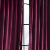 Half Price Drapes VPCH-192018-120 Signature Blackout Velvet Curtain, Burgundy, 50 X 120