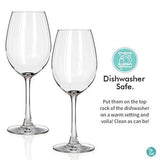 Unbreakable White Wine glasses by TaZa - 100% Tritan Dishwasher-safe, shatterproof plastic wine glasses - Smooth Rims -Set of 4 (12 oz)