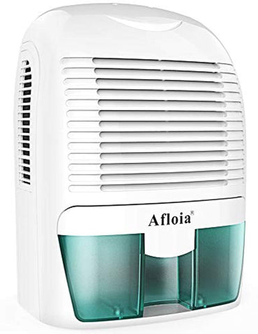 Afloia Electric Home Dehumidifier, Protable Mini Dehumidifier for Home 2200 Cubic Feet Ultra Quiet Air Dehumidifiers for Bathroom Home Bedroom Kitchen Basement Office Garage Caravan