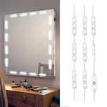 LED Vanity Mirror Lights Kit, 3M/10Ft Ultra Bright White LED Lights Strip Dimmable Makeup Mirror Lights Waterproof LED Module Lights, 6000K 1200LM,Mirror Not Included