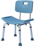 SoSo-BanTian1989 Adjustable Elderly Bath Shower Chair Stool (Gray)