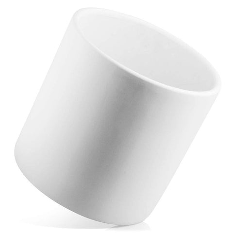 Nodpot 10" White Planter - Mid Century Modern Indoor/Outdoor Planters w/Out Stand - Large Plant Pots for Succulent Plants, Cactus, or Flower Pot - Decorative Ceramic Plant Holder Stands 10" Tall