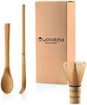 Matcha set included matcha whisk (Chasen) matcha scoop (Chashaku) and matcha spoon Traditional Handmade matcha starter kit easy turns organic matcha green tea powder into ceremonial matcha tea