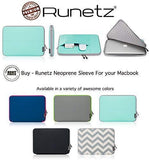 Runetz - MacBook Pro 13 inch Sleeve Neoprene Laptop Sleeve 13.3 inch MacBook Air 13 inch Sleeve Notebook Computer Bag Protective Case Cover with Accessory Pocket with Zipper - Teal