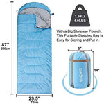 EMONIA Camping Sleeping Bag, 3 Season Waterproof Outdoor Hiking Backpacking Sleeping Bag Perfect for Traveling,Lightweight Portable Envelope Sleeping Bags