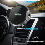 15W Fast Wireless Car Charger Mount - Qi Wireless Charging Car Mount with Infrared Auto-Clamping.Windshield/Air Vent Phone Holder.Quick Charging for iPhone 11/Pro/MAX/XS/XR/X/8/Plus Samsung S10/S10+