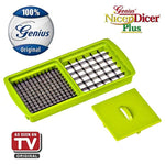 Nicer Dicer Quick, LONGMADA 5 In 1 Vegetables Cutter Fruits Cutter Chopper Slicer Column Egg Cutter Perfect for Kitchen (Green)