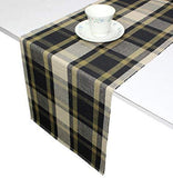 COTTON CRAFT 12 Pack 100% Cotton Checks Oversized Dinner Napkins – Black Beige - Size 20x20